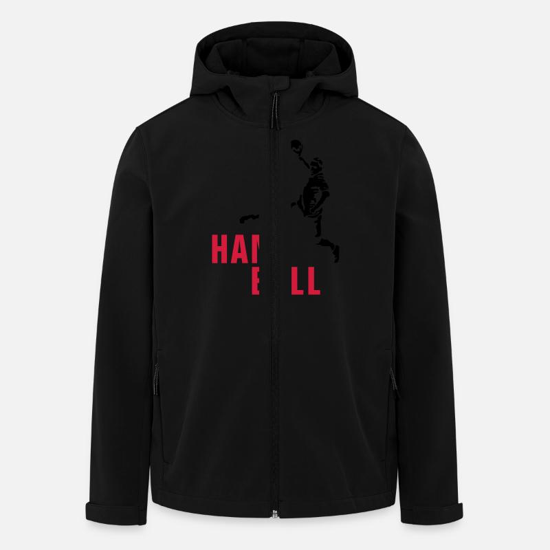 handball_122012_b_2c - Veste softshell homme en polyester recyclé Stanley/Stella - noir