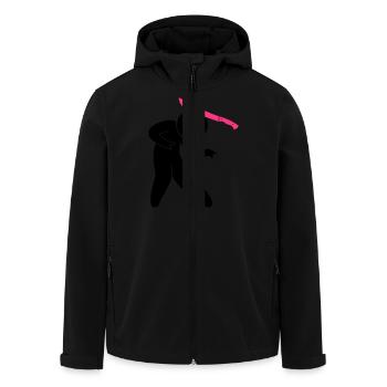 Ein Zombie mit einer Machete im Kopf - Recycelte Männer Softshell-Jacke von Stanley/Stella - Schwarz - Vorne - AI Model Male 185 light (185cm)