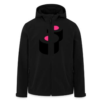 Sushi - Men’s Recycled Softshell Jacket by Stanley/Stella - black - Front - AI Model Male 185 light (185cm)