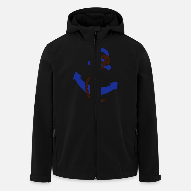 Anchor Logo - Recycelte Männer Softshell-Jacke von Stanley/Stella - Schwarz