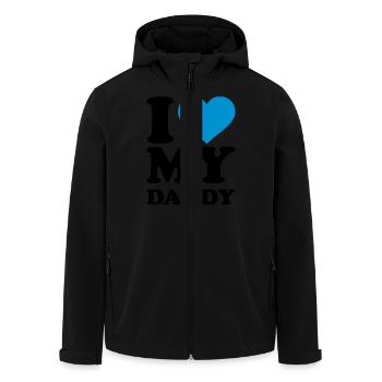 I love my Daddy - Men’s Recycled Softshell Jacket by Stanley/Stella - black - Front - AI Model Male 185 light (185cm)