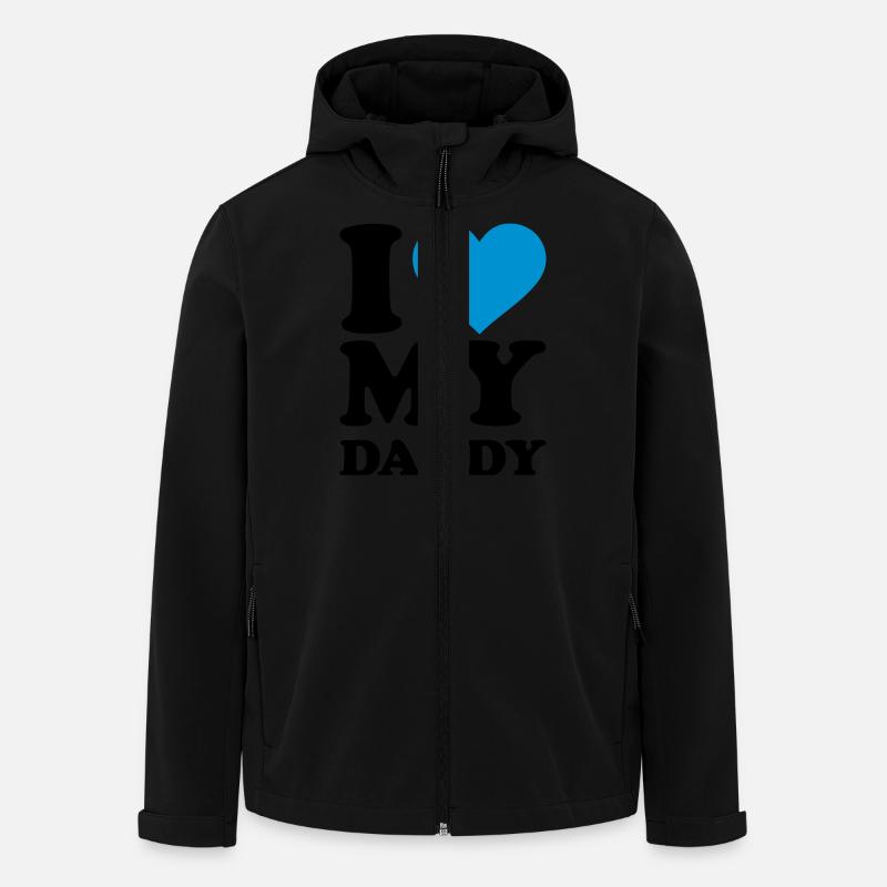 I love my Daddy - Giacca softshell riciclata Uomo Stanley/Stella Discoverer - nero