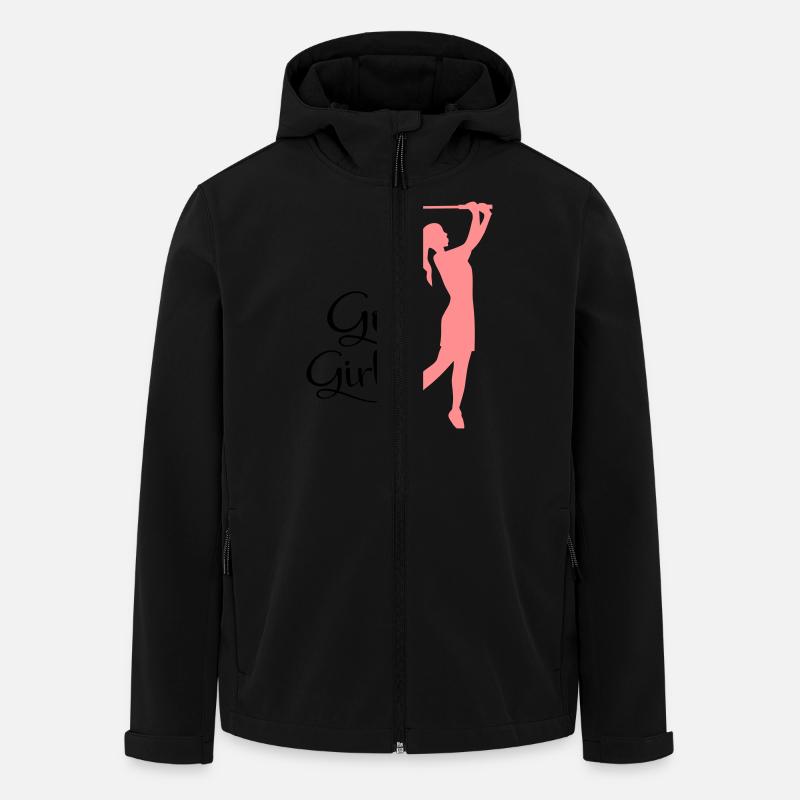 golf - Men’s Recycled Softshell Jacket by Stanley/Stella - black