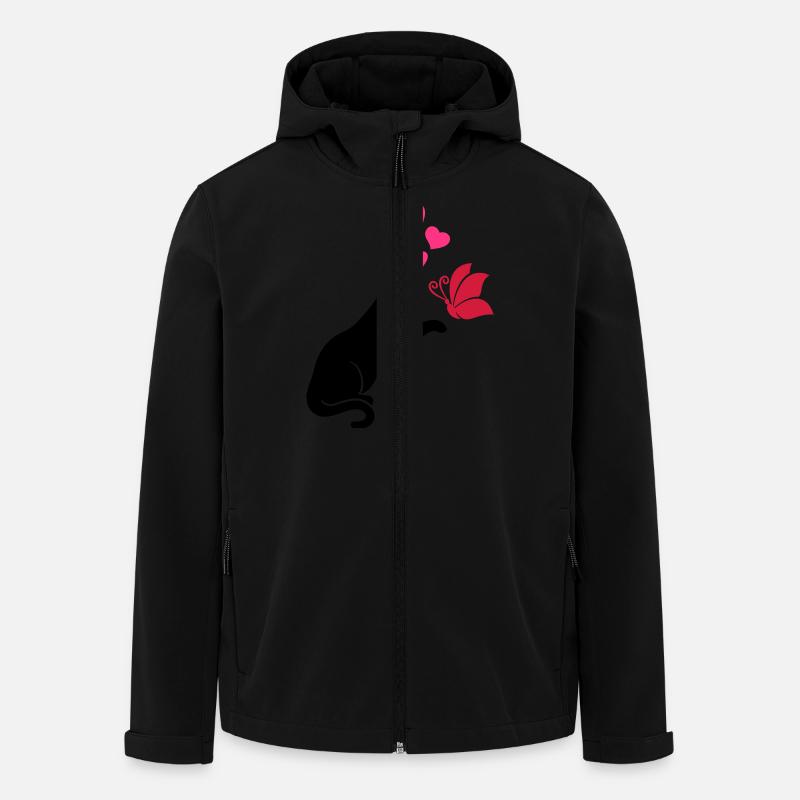 Cat - Men’s Recycled Softshell Jacket by Stanley/Stella - black