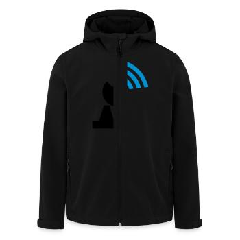 Wlan - Recycelte Männer Softshell-Jacke von Stanley/Stella - Schwarz - Vorne - AI Model Male 185 light (185cm)