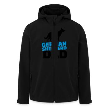 Schäferhund - Recycelte Männer Softshell-Jacke von Stanley/Stella - Schwarz - Vorne - AI Model Male 185 light (185cm)