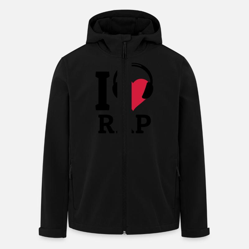 I love Rap - Men’s Recycled Softshell Jacket by Stanley/Stella - black