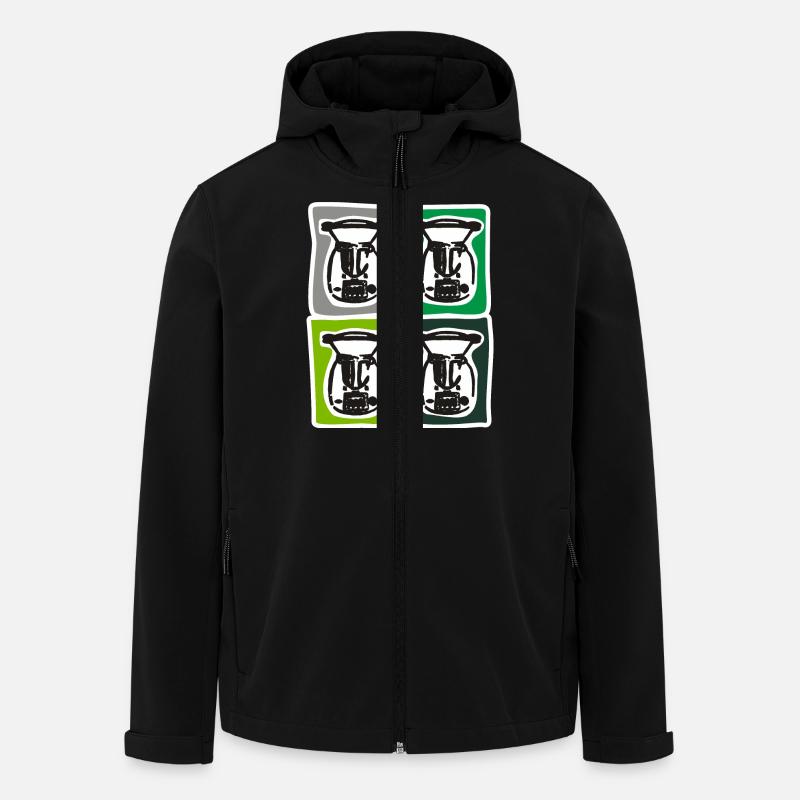 Thermomix T-shirt - Recycelte Männer Softshell-Jacke von Stanley/Stella - Schwarz