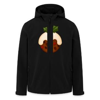 Smiley Christmas Cookie - Men’s Recycled Softshell Jacket by Stanley/Stella - black - Front - AI Model Male 185 light (185cm)