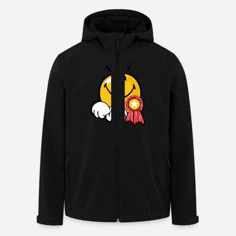 Smiley Award - Recycelte Männer Softshell-Jacke von Stanley/Stella - Schwarz