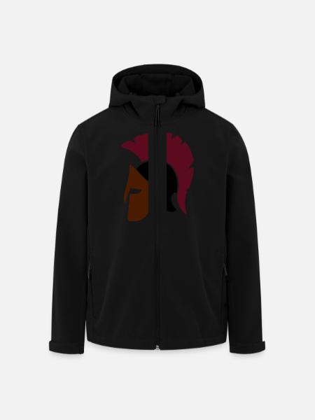 sparta_helm_2 - Recycelte Männer Softshell-Jacke von Stanley/Stella - Schwarz