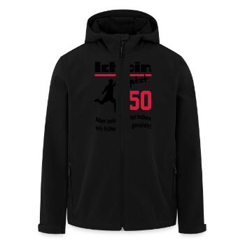 50 Geburtstag Birthday Fussball Soccer Verein - Recycelte Männer Softshell-Jacke von Stanley/Stella - Schwarz - Vorne - AI Model Male 185 light (185cm)