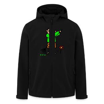 Gärtner Hobbygärtner - Recycelte Männer Softshell-Jacke von Stanley/Stella - Schwarz - Vorne - AI Model Male 185 light (185cm)