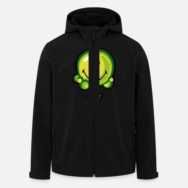 Smiley Oak Tree - Men’s Recycled Softshell Jacket by Stanley/Stella - black