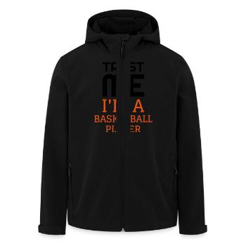 Basketball - Basket ball - Basket-ball - Baskette - Recycelte Männer Softshell-Jacke von Stanley/Stella - Schwarz - Vorne - AI Model Male 185 light (185cm)