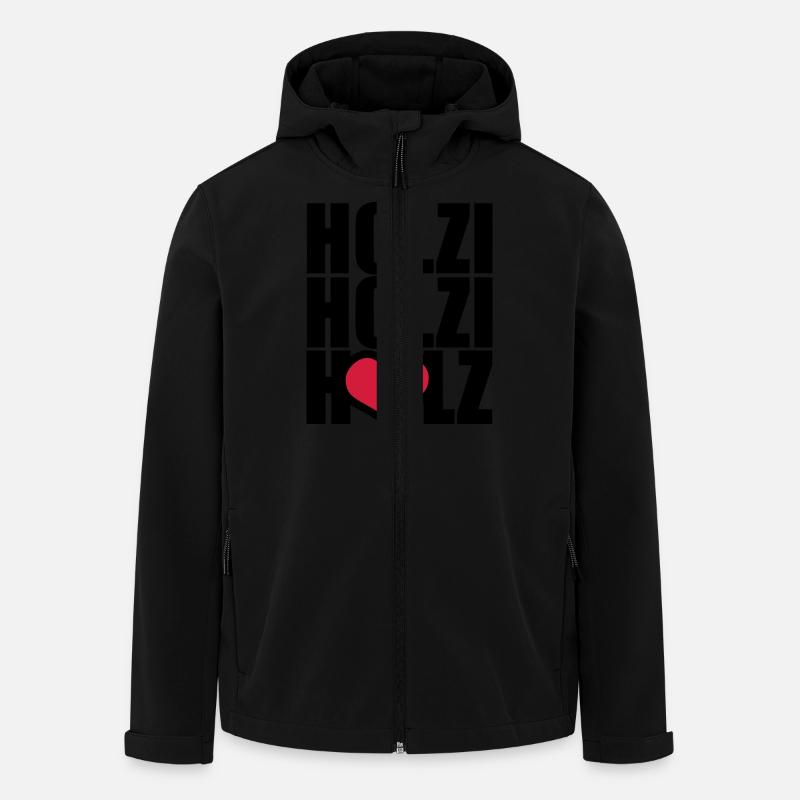 Ich und mein Holz - Veste softshell homme en polyester recyclé Stanley/Stella - noir