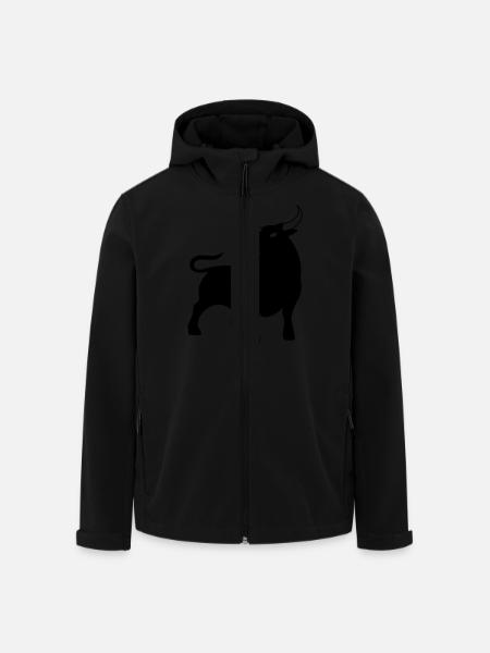 stier_01 - Veste softshell homme en polyester recyclé Stanley/Stella - noir