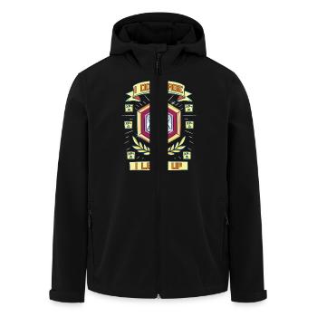 I don't age I level up Geburtstag Gamer Lustig - Recycelte Männer Softshell-Jacke von Stanley/Stella - Schwarz - Vorne - AI Model Male 185 light (185cm)
