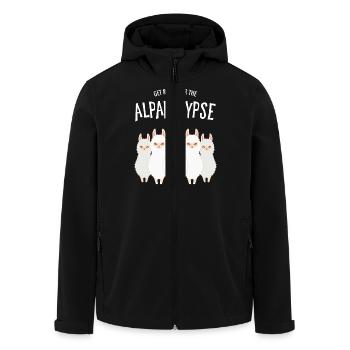 Get Ready For The Alpakalypse - Alpaka Halloween - Veste softshell homme en polyester recyclé Stanley/Stella - noir - Devant - AI Model Male 185 light (185cm)