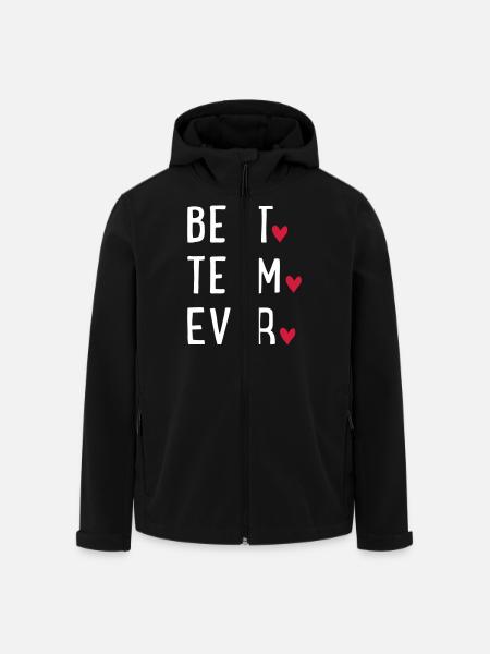 BESTTEAMEVER - Men’s Recycled Softshell Jacket by Stanley/Stella - black