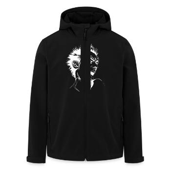 Punk - Veste softshell homme en polyester recyclé Stanley/Stella - noir - Devant - AI Model Male 185 light (185cm)