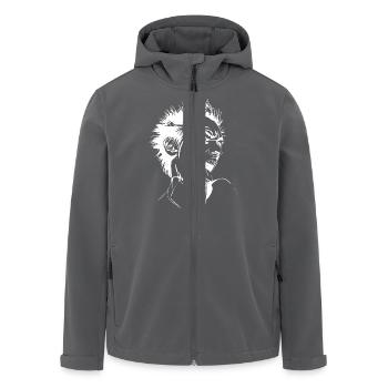 Punk - Veste softshell homme en polyester recyclé Stanley/Stella - charbon - Devant - AI Model Male 185 light (185cm)