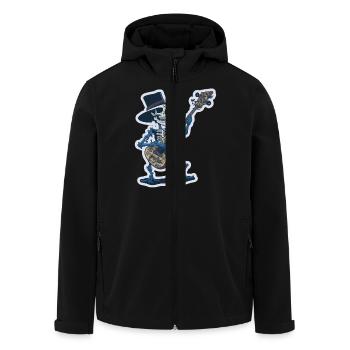 Cooles Skelett mit Gitarre Lustig - Recycelte Männer Softshell-Jacke von Stanley/Stella - Schwarz - Vorne - AI Model Male 185 light (185cm)