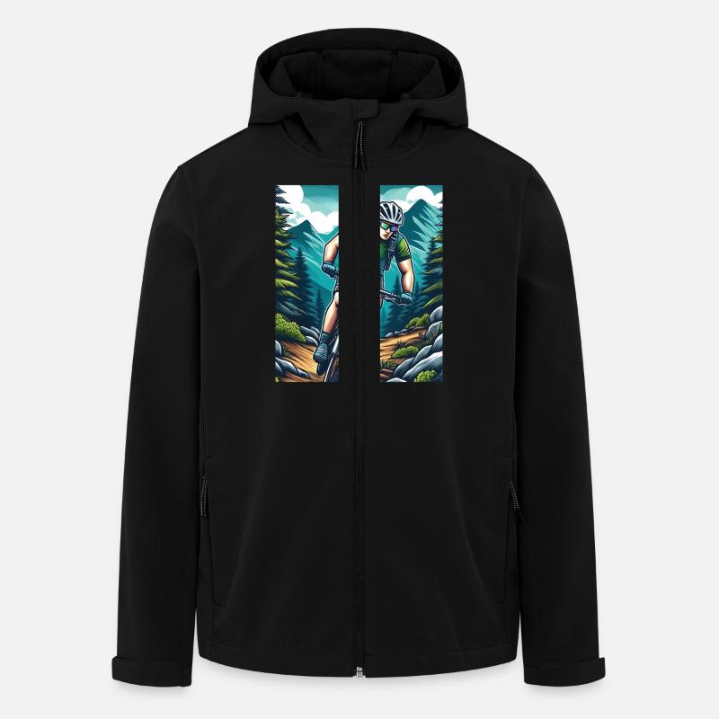 Cyclist - Men’s Recycled Softshell Jacket by Stanley/Stella - black