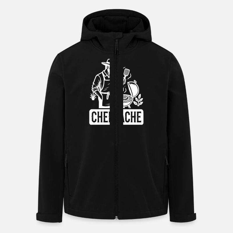 Grillen ist Chefsache - Recycelte Männer Softshell-Jacke von Stanley/Stella - Schwarz