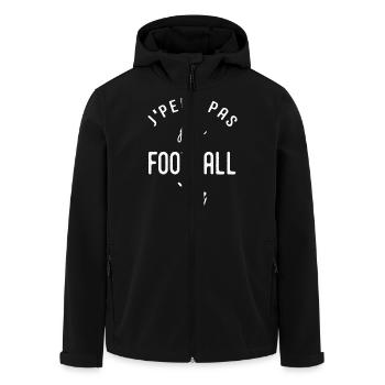 Football Je peux pas j'ai foot footballeur sport - Veste softshell homme en polyester recyclé Stanley/Stella - noir - Devant - AI Model Male 185 light (185cm)