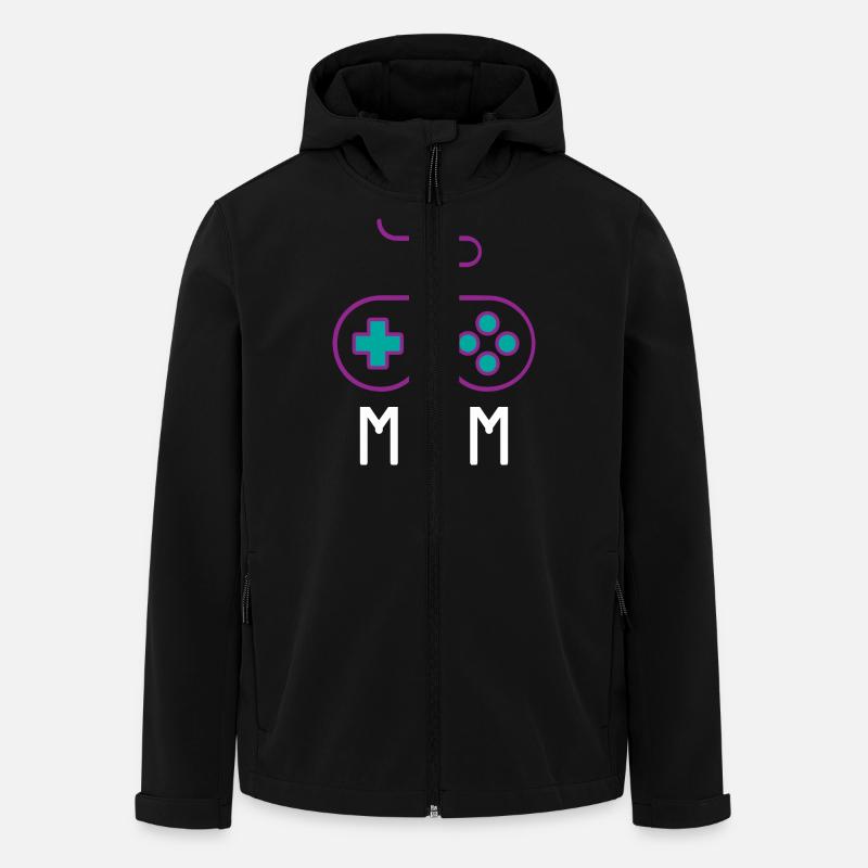 Maman Gamer - Veste softshell homme en polyester recyclé Stanley/Stella - noir