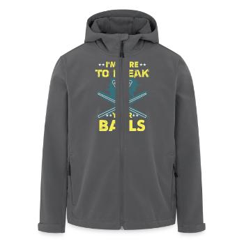 Billardspieler Geschenk Billard Queue Billardtisch - Recycelte Männer Softshell-Jacke von Stanley/Stella - Anthrazit - Vorne - AI Model Male 185 light (185cm)