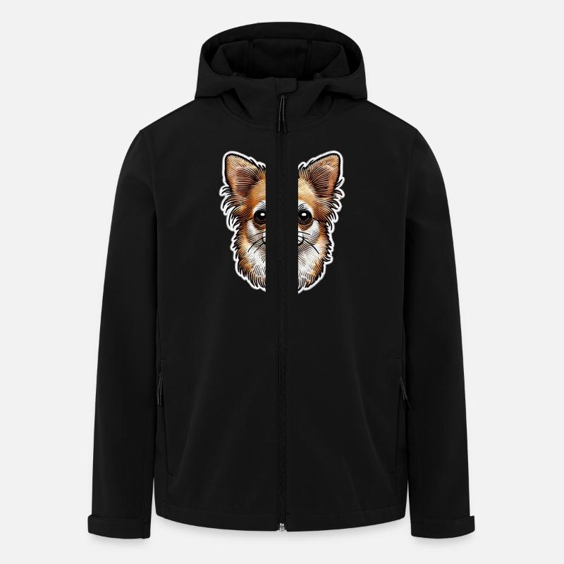 Chihuahua - Recycelte Männer Softshell-Jacke von Stanley/Stella - Schwarz