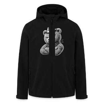 Nounours - Veste softshell homme en polyester recyclé Stanley/Stella - noir - Devant - AI Model Male 185 light (185cm)
