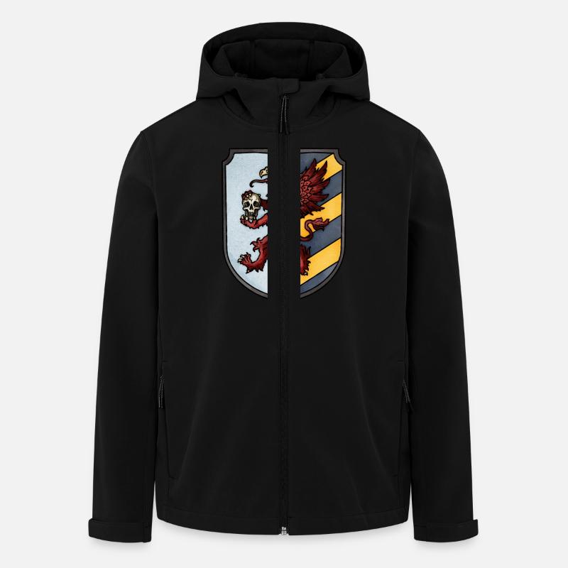 Armoiries du griffon rouge - Veste softshell homme en polyester recyclé Stanley/Stella - noir