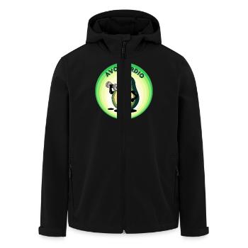 Avo-Cardio - Avocado enthusiasts - Men’s Recycled Softshell Jacket by Stanley/Stella - black - Front - AI Model Male 185 light (185cm)