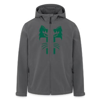 Tiger Lion | Lion Tiger | letter T | Vectorgraphic - Men’s Recycled Softshell Jacket by Stanley/Stella - black - Front - AI Model Male 185 light (185cm)