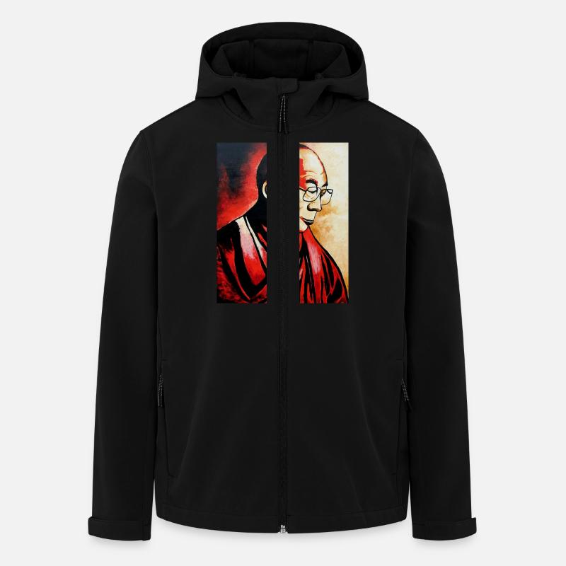 Dalai Lama - Recycelte Männer Softshell-Jacke von Stanley/Stella - Schwarz