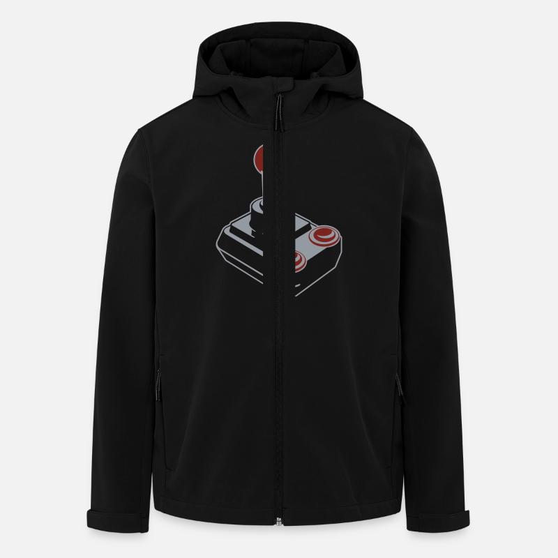 Joystick (b 2a) - Men’s Recycled Softshell Jacket by Stanley/Stella - black