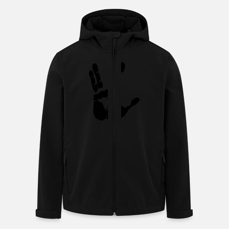 Live long and prosper - Men’s Recycled Softshell Jacket by Stanley/Stella - black