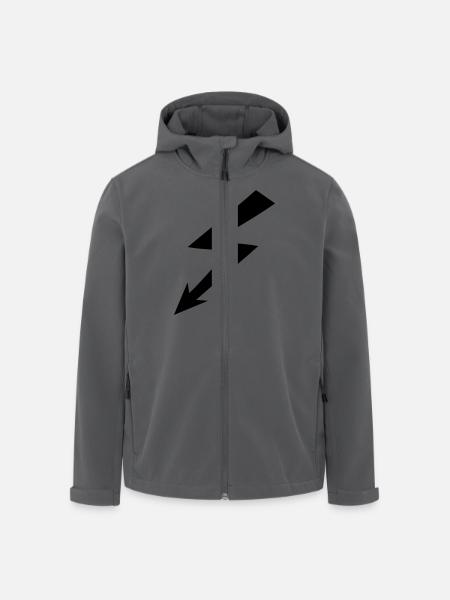 Blitz - Recycelte Männer Softshell-Jacke von Stanley/Stella - Schwarz