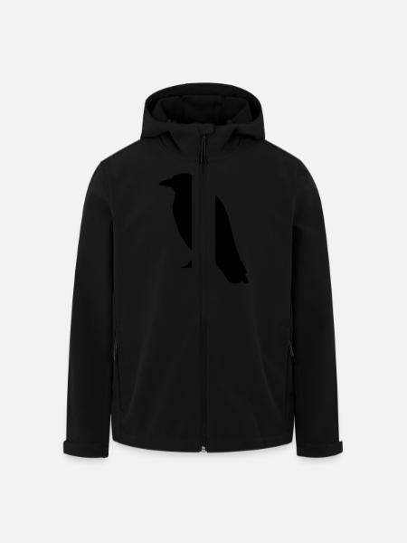 crow - Men’s Recycled Softshell Jacket by Stanley/Stella - black