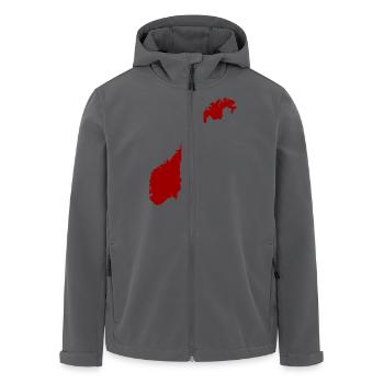 Norvège - Veste softshell homme en polyester recyclé Stanley/Stella - noir - Devant - AI Model Male 185 light (185cm)