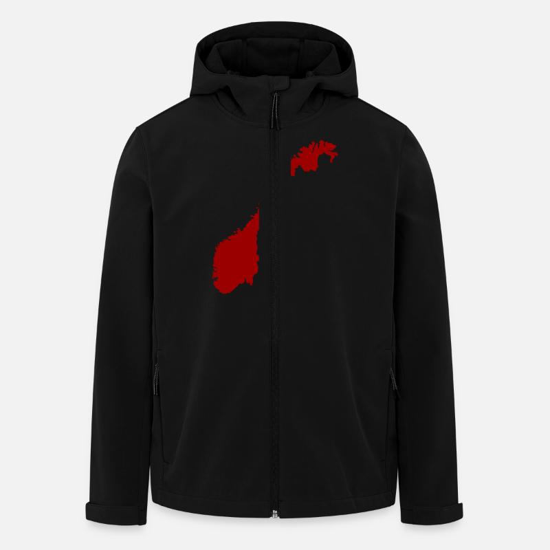 Norvège - Veste softshell homme en polyester recyclé Stanley/Stella - noir