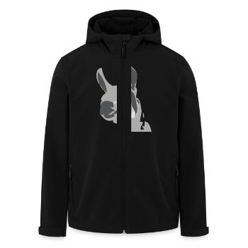 lama - Recycelte Männer Softshell-Jacke von Stanley/Stella - Schwarz - Vorne - AI Model Male 185 light (185cm)