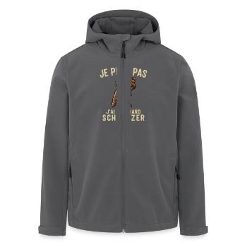 Ich kann keinen Standard-Schnauzer haben - Recycelte Männer Softshell-Jacke von Stanley/Stella - Schwarz - Vorne - AI Model Male 185 light (185cm)