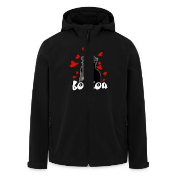Berner Sennenhund - Recycelte Männer Softshell-Jacke von Stanley/Stella - Schwarz - Vorne - AI Model Male 185 light (185cm)