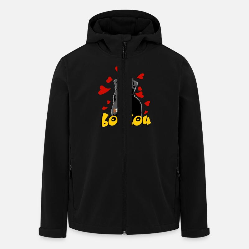 Berner Sennenhund - Recycelte Männer Softshell-Jacke von Stanley/Stella - Schwarz