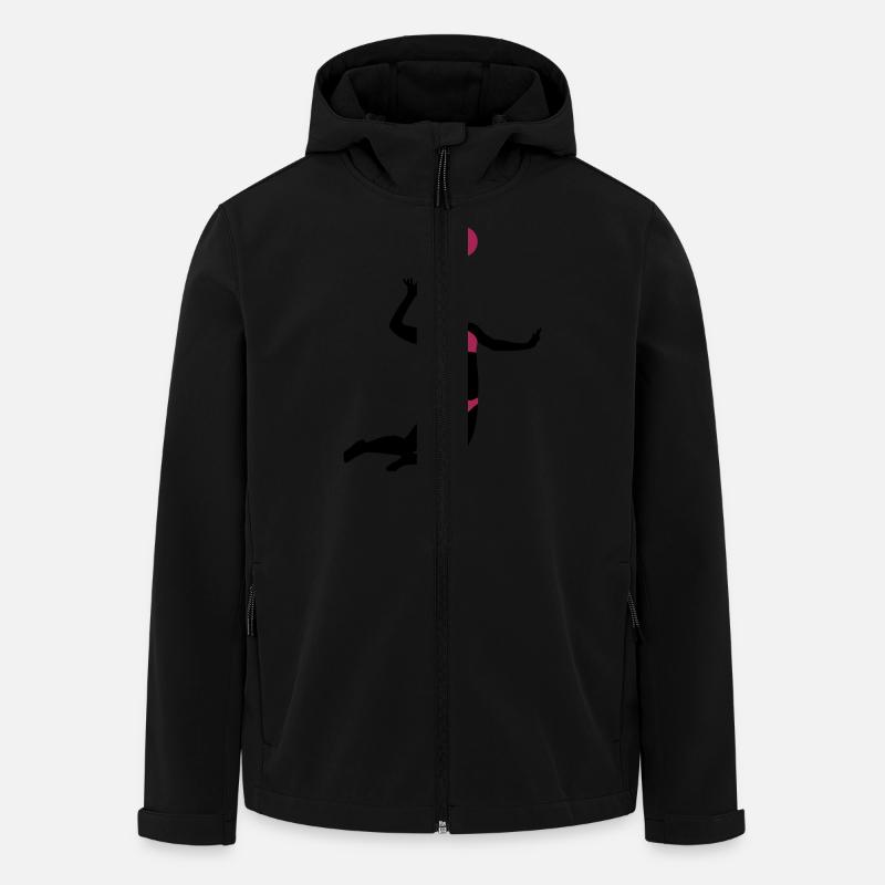 beachvolleyball_woman_2c - Veste softshell homme en polyester recyclé Stanley/Stella - noir