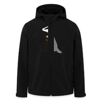 Dachs - Recycelte Männer Softshell-Jacke von Stanley/Stella - Schwarz - Vorne - AI Model Male 185 light (185cm)